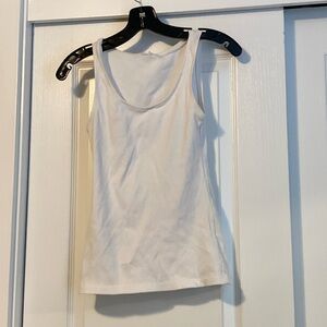 Plain white tank top